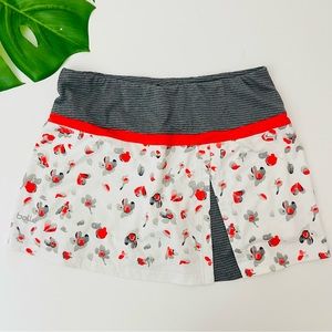 Bolle Striped Margaux Floral Tennis Skirt Skort size medium
